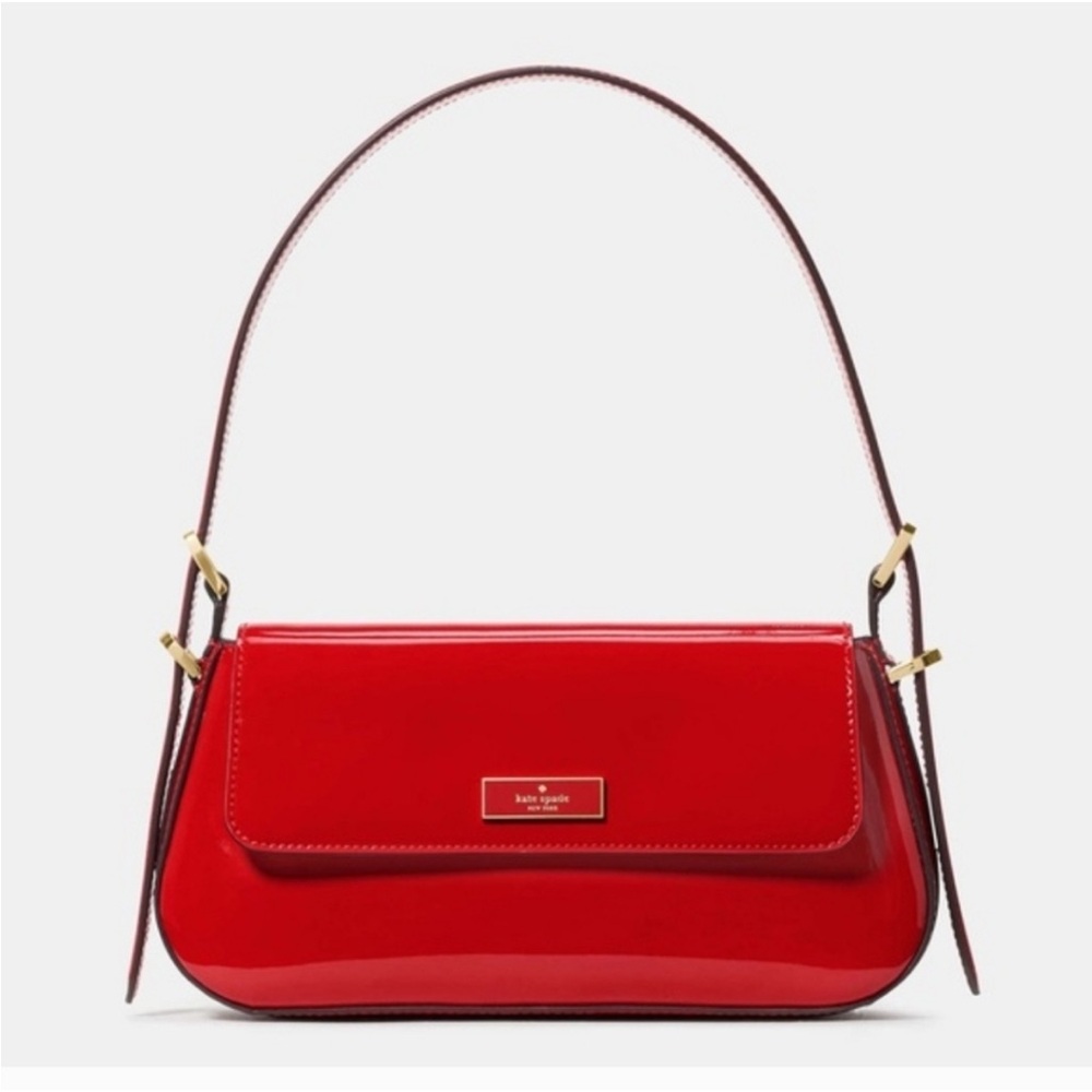 Kate Spade Bridget Patent Fabric Small Flap Shoulder Bag
